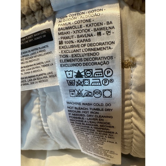 Levi Strauss & Co. Womens Size 26 Straight Ankle Corduroy Wide Wale Pant Khaki - Picture 12 of 12